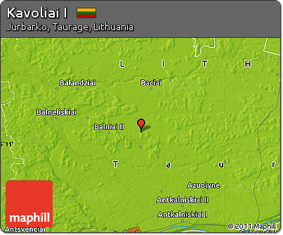 Physical Map of Kavoliai I