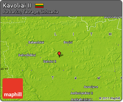 Physical Map of Kavoliai II