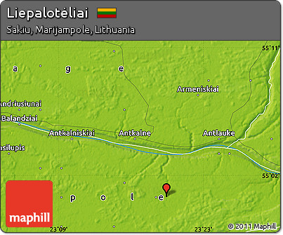 Physical Map of Liepalotėliai