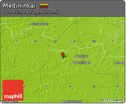 Physical Map of Medininkai