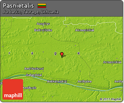 Physical Map of Pasnietalis