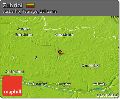 Physical Map of Zubriai