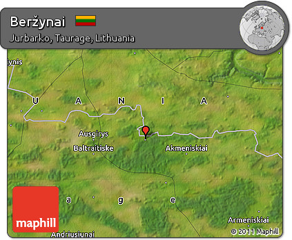 Satellite Map of Beržynai
