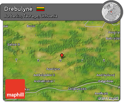 Satellite Map of Drebulynė