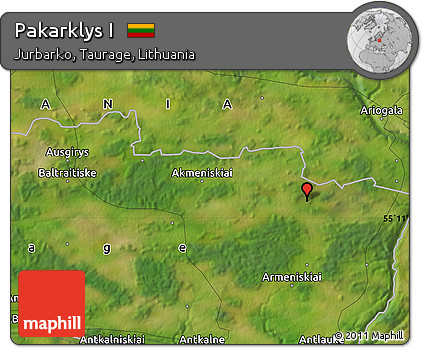 Satellite Map of Pakarklys I