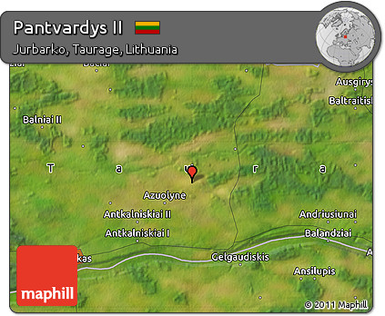 Satellite Map of Pantvardys II