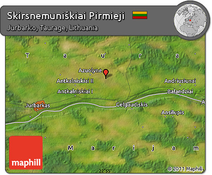 Satellite Map of Skirsnemuniškiai Pirmieji