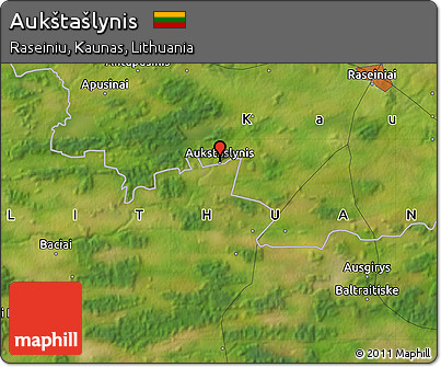 Satellite Map of Aukštašlynis
