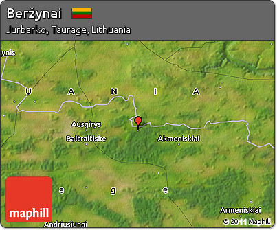 Satellite Map of Beržynai
