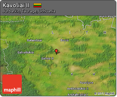 Satellite Map of Kavoliai II