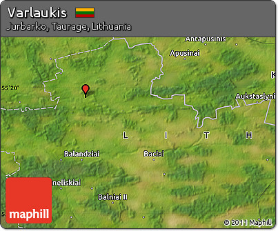 Satellite Map of Varlaukis