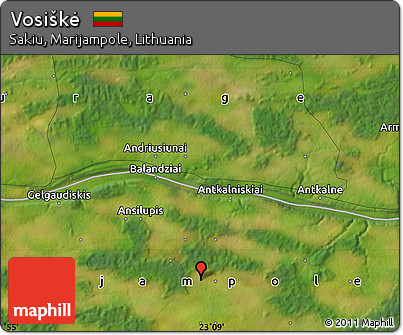 Satellite Map of Vosiškė