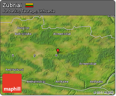 Satellite Map of Zubriai