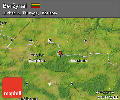 Satellite Map of Beržynai