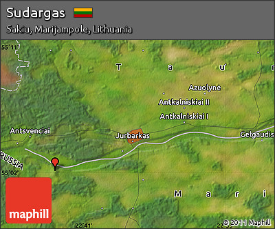 Satellite Map of Sudargas