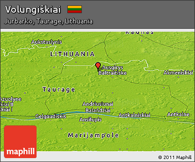 Physical Panoramic Map of Volungiškiai