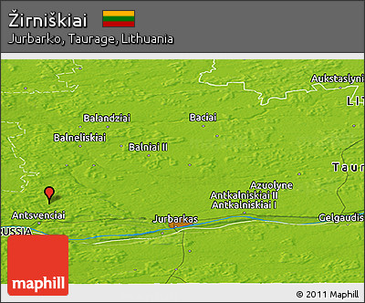Physical Panoramic Map of Žirniškiai