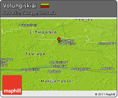 Physical Panoramic Map of Volungiškiai