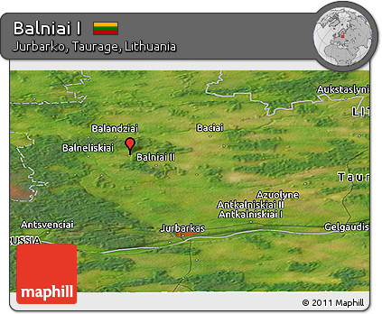 Satellite Panoramic Map of Balniai I