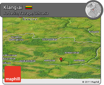 Satellite Panoramic Map of Klangiai