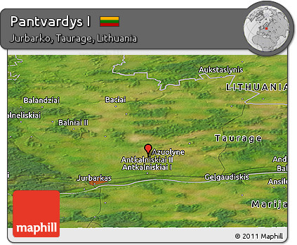 Satellite Panoramic Map of Pantvardys I