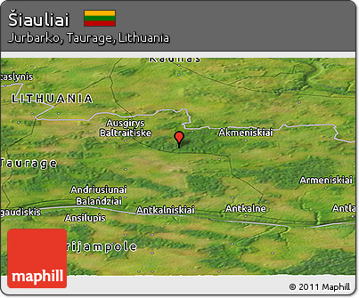 Satellite Panoramic Map of Šiauliai