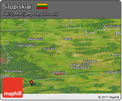 Satellite Panoramic Map of Šilupiškiai