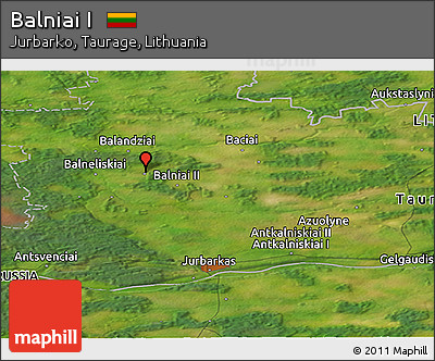 Satellite Panoramic Map of Balniai I