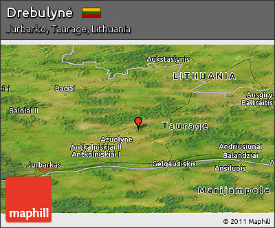 Satellite Panoramic Map of Drebulynė
