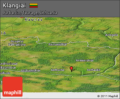 Satellite Panoramic Map of Klangiai