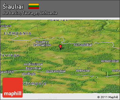 Satellite Panoramic Map of Šiauliai