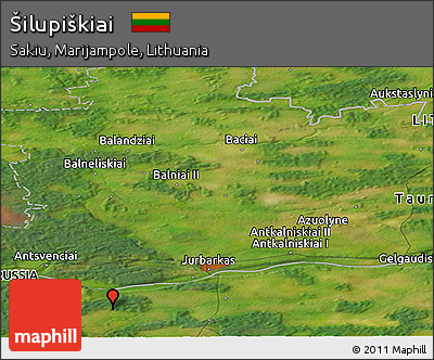 Satellite Panoramic Map of Šilupiškiai
