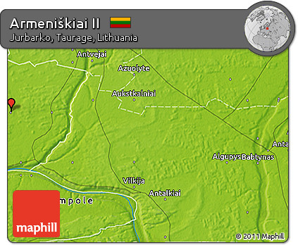 Physical 3D Map of Armeniškiai II