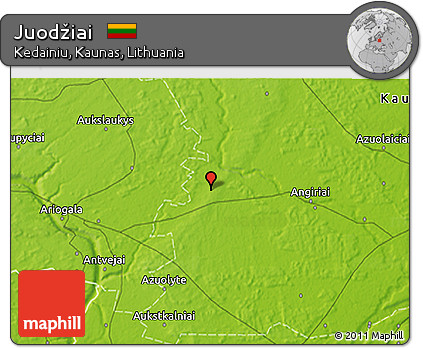 Physical 3D Map of Juodžiai