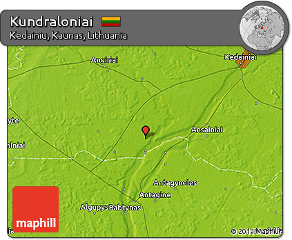 Physical 3D Map of Kundraloniai