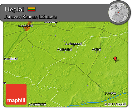 Physical 3D Map of Liepiai