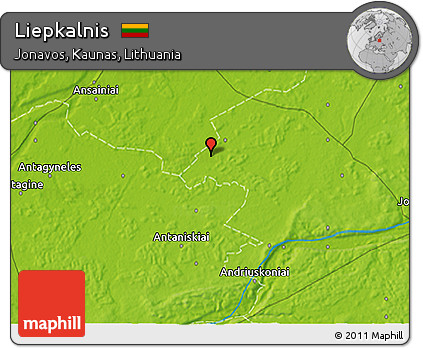 Physical 3D Map of Liepkalnis