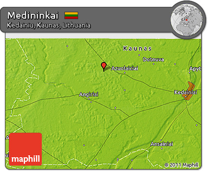 Physical 3D Map of Medininkai