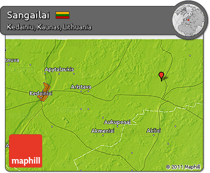 Physical 3D Map of Sangailai
