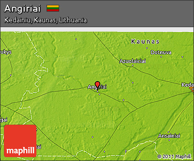 Physical 3D Map of Angiriai