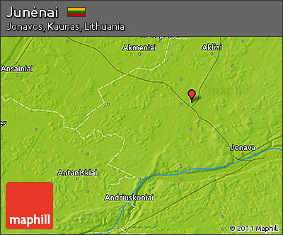 Physical 3D Map of Junėnai