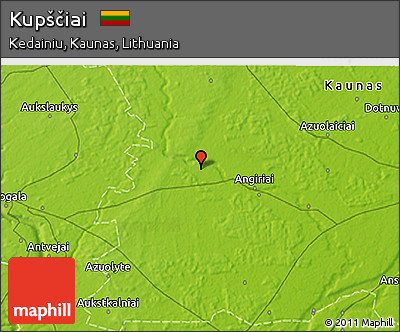 Physical 3D Map of Kupščiai