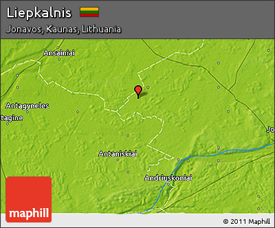 Physical 3D Map of Liepkalnis