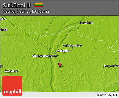 Physical 3D Map of Sitkūnai II