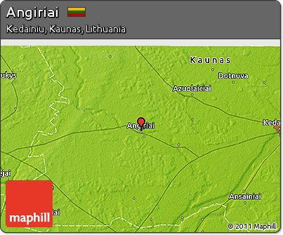 Physical 3D Map of Angiriai