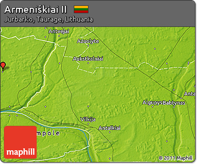 Physical 3D Map of Armeniškiai II