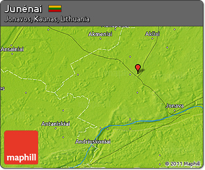 Physical 3D Map of Junėnai