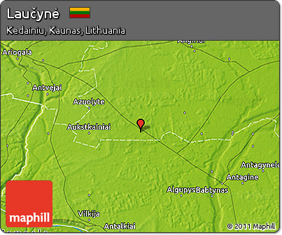 Physical 3D Map of Laučynė