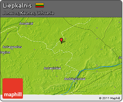 Physical 3D Map of Liepkalnis