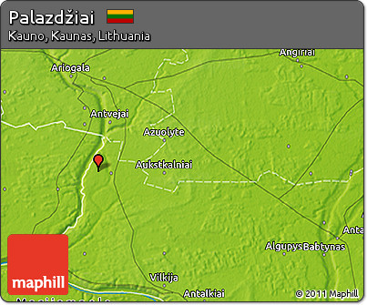 Physical 3D Map of Palazdžiai
